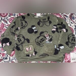 Disney Kids Green Minnie Mouse Fleece Hoodie and Joggers Set